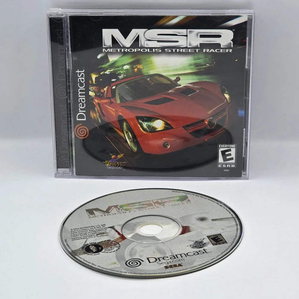 MSR Metropolis Street Racer Sega Dreamcast 2000 Racing Game 51012 NTSC-U